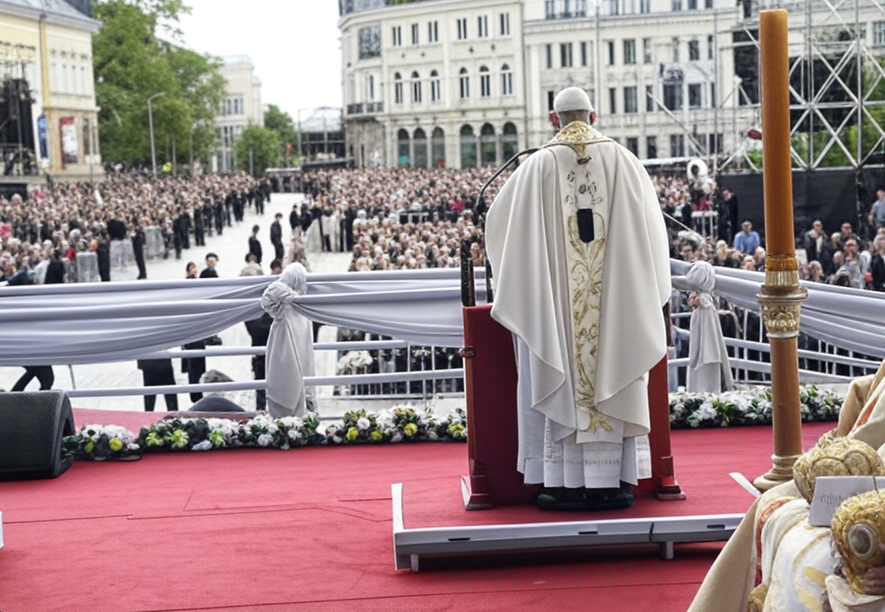 Pope Francis Performs a Mass in Sophia