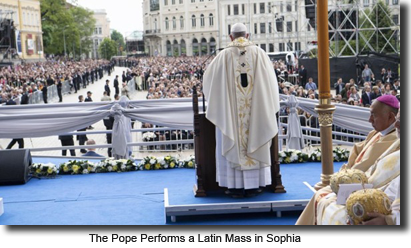 Pope Francis Performs a Mass in Sophia