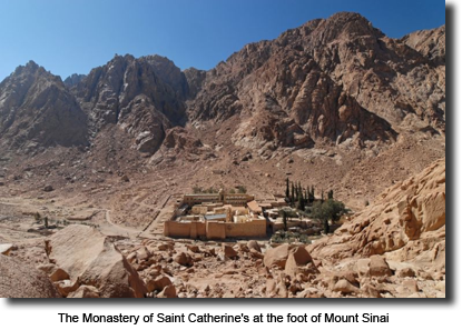 The Monastery of Saint Catherine’s at the foot of Mount
      Sinai