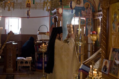 Hieromonk Symeon at the Little Entrance.