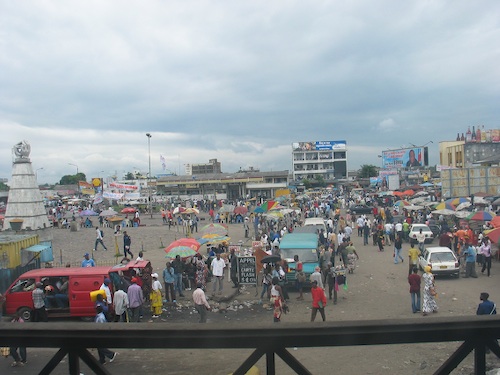 Typical scene in the city of Kinshasa.