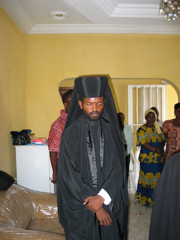 Father Theophilos after he was made a Rassophore Monk.