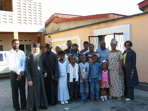 Some who Came to the Motel to Greet Vladyka on his First Day.