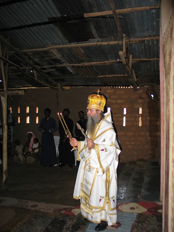 Vladyka Blessing the People at Holy God.