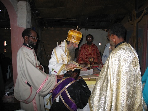 Ordaining Subdeacon Sylvester to the Diaconate.