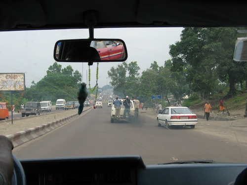 One of the Main Roads of Kinshasa.