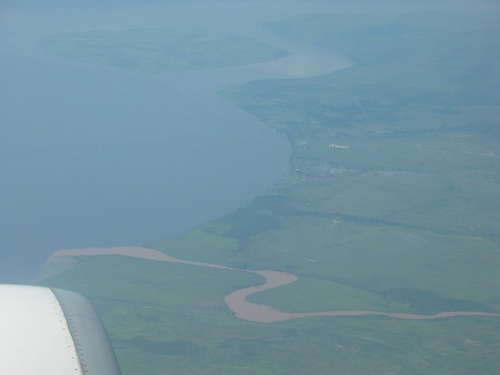 Photo from the plane leaving the Congo on our return trip home.