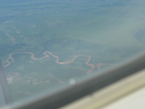 Photo from the plane leaving the Congo on our return trip home.