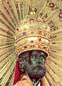 Vatican Statue of St.
  Peter as Pope