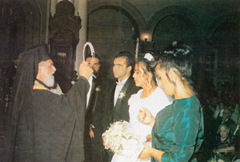 Chrysanthos, the
  Metropolitan of Lemesou (Cyprus) together with a Melkite Papist priest, performs a
  ‘marriage’ in the Church of the Holy Trinity in Lemesou.