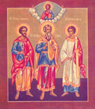 The
  Holy Martyrs Gurias, Samonas and Abibus.